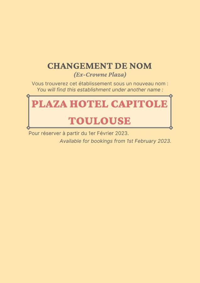 Plaza Hotel Capitole Тулуза Екстериор снимка